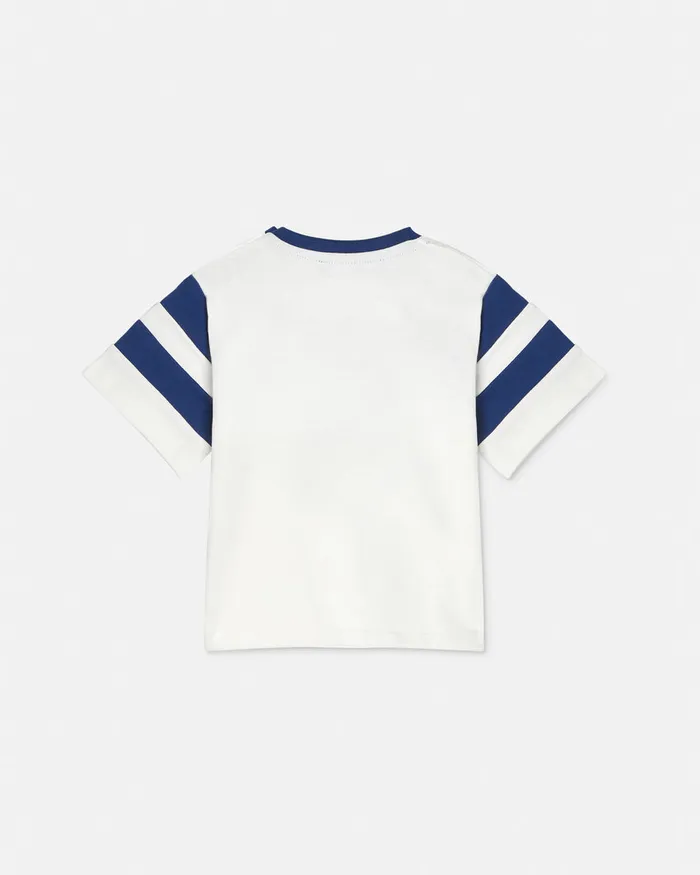 Versace Shirts and Tshirts Kids Logo Baby TShirt Whiteblue
