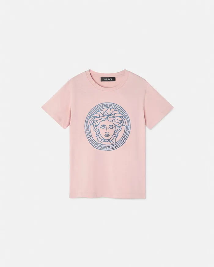 Versace Shirts and Tshirts Kids Medusa TShirt Light Pink