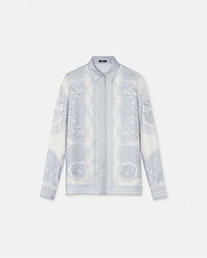 Versace Shirts and Tops Women La Coupe Des Dieux Silk Shirt Print