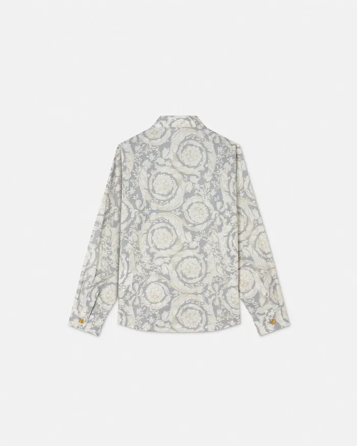 Versace Shirts Kids Barocco Shirt Gray