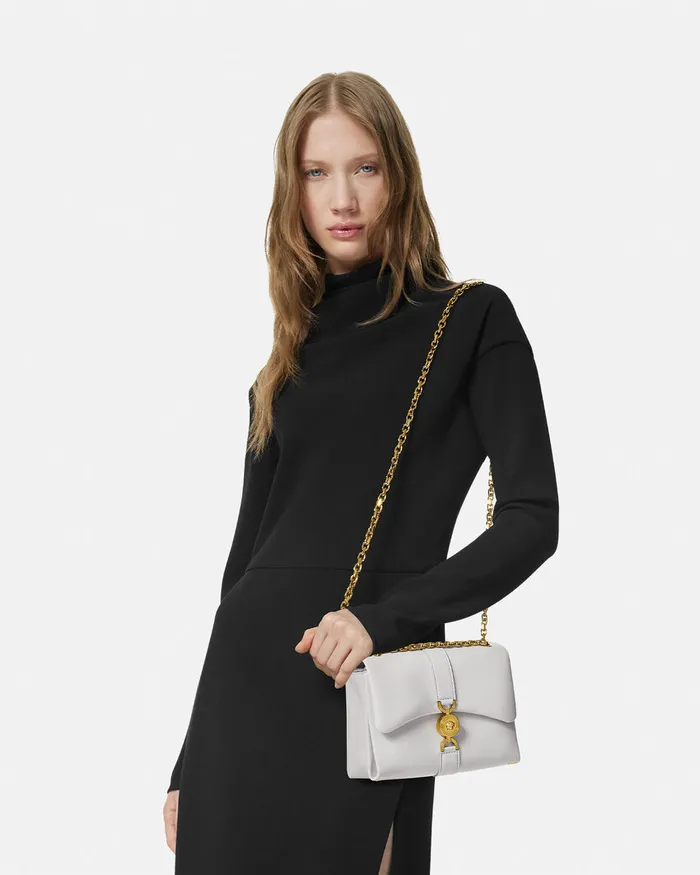 Versace Shoulder and Crossbody Women Kleio Shoulder Bag Gray