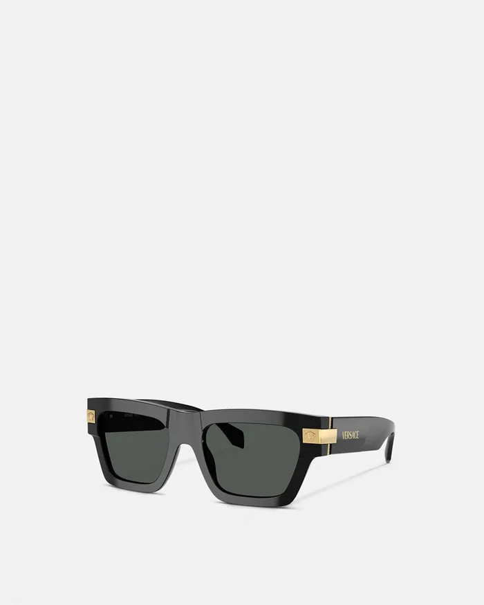 Versace Sunglasses Men Classic Top Sunglasses Blackgold
