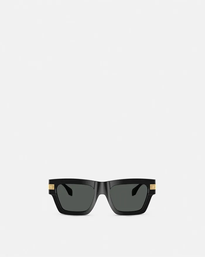 Versace Sunglasses Men Classic Top Sunglasses Blackgold