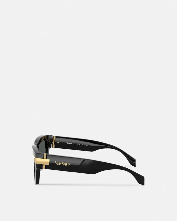 Versace Sunglasses Men Classic Top Sunglasses Blackgold