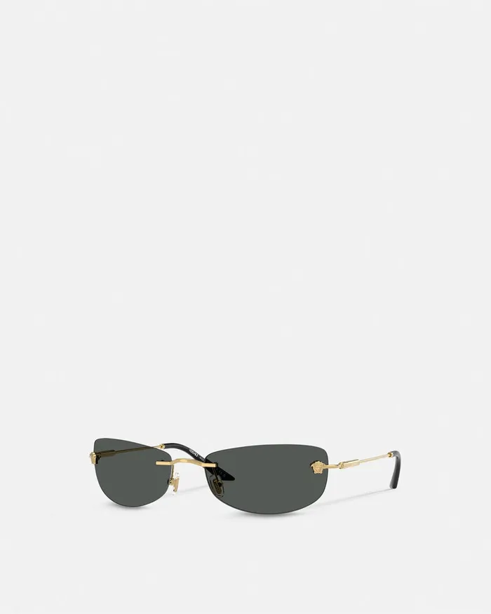 Versace Sunglasses Men Runway Sunglasses Blackgold