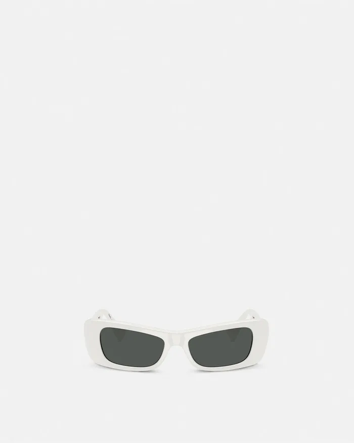 Versace Sunglasses Women Lens Logo Sunglasses White
