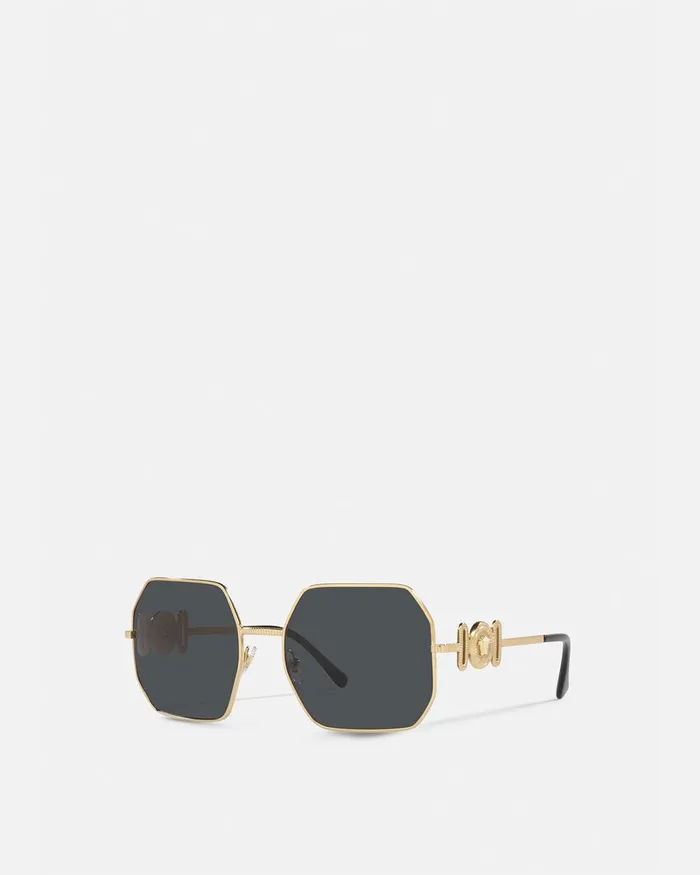 Versace Sunglasses Women Medusa Biggie Sunglasses Blackgold