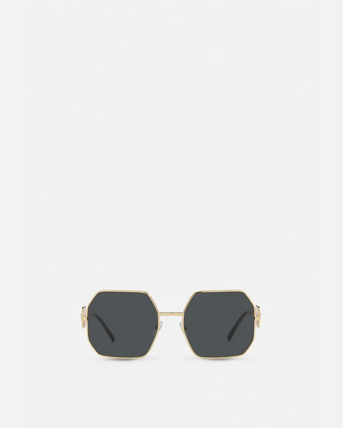 Versace Sunglasses Women Medusa Biggie Sunglasses Blackgold