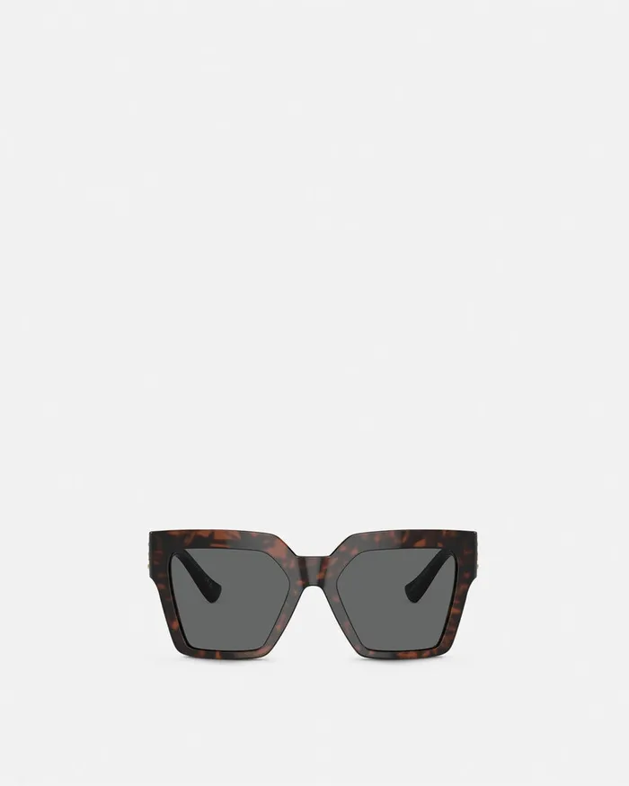 Versace Sunglasses Women Medusa Deco Butterfly Sunglasses Havana