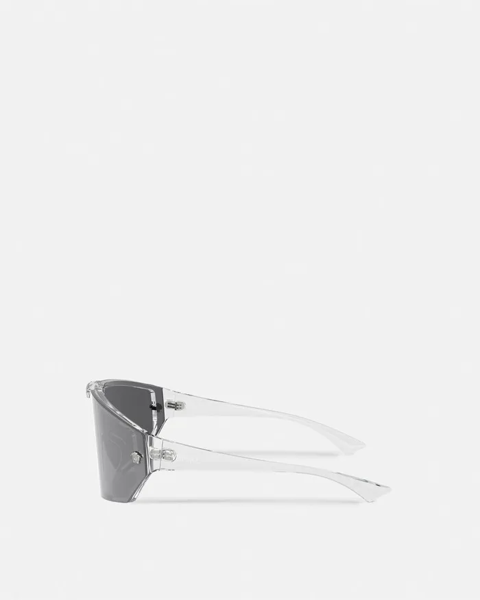 Versace Sunglasses WomenMen Medusa Horizon Maxi Sunglasses Transparent