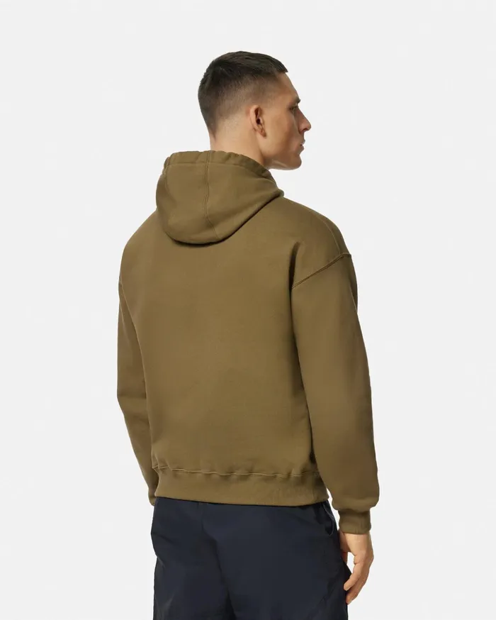 Versace Sweatshirts Men La Medusa Hoodie Green