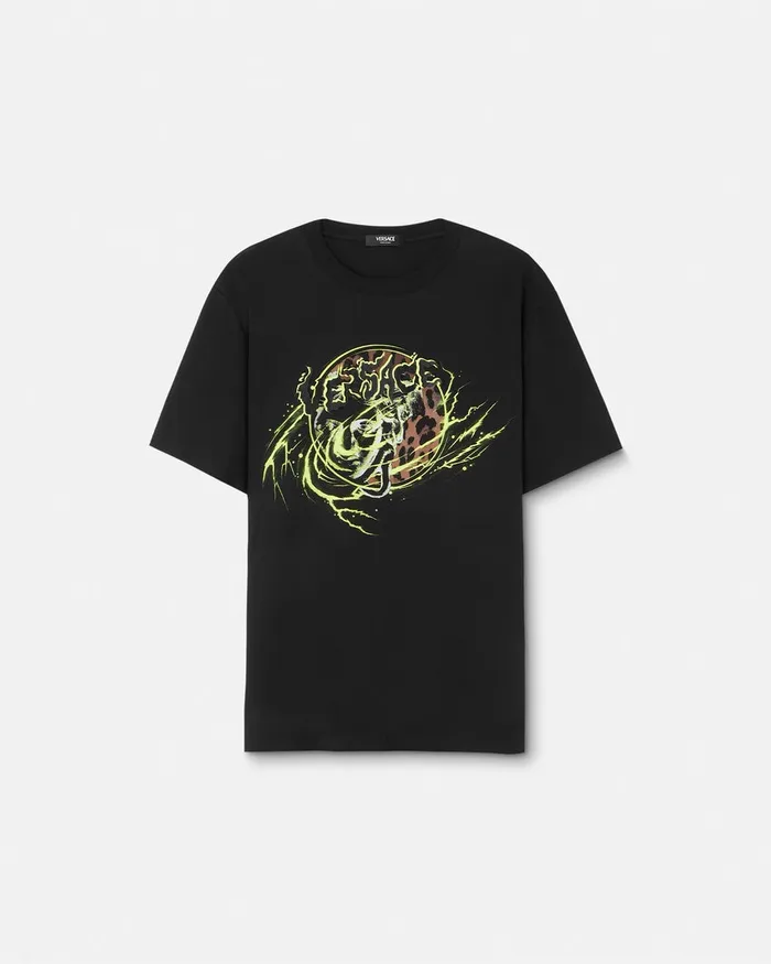 Versace TShirts and Polos Men Medusa Punk TShirt Blackprint