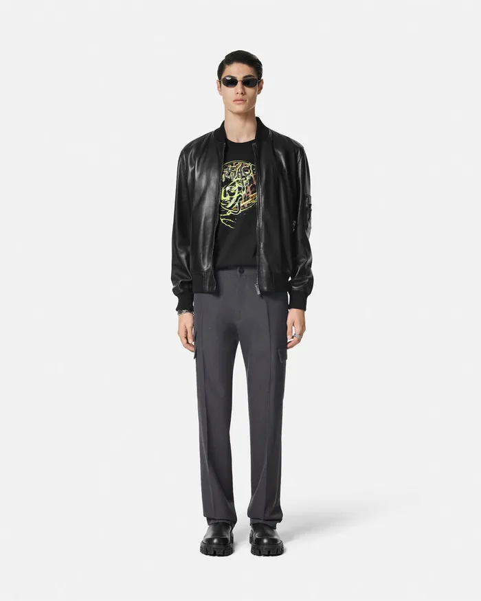 Versace TShirts and Polos Men Medusa Punk TShirt Blackprint