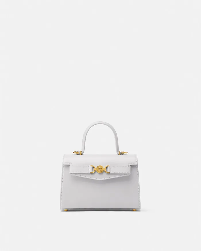 Versace Top Handle Women Medusa 03995 Small Handbag Gray