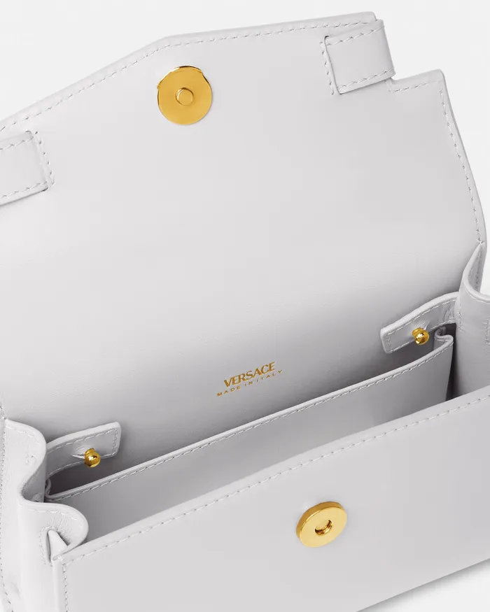 Versace Top Handle Women Medusa 03995 Small Handbag Gray