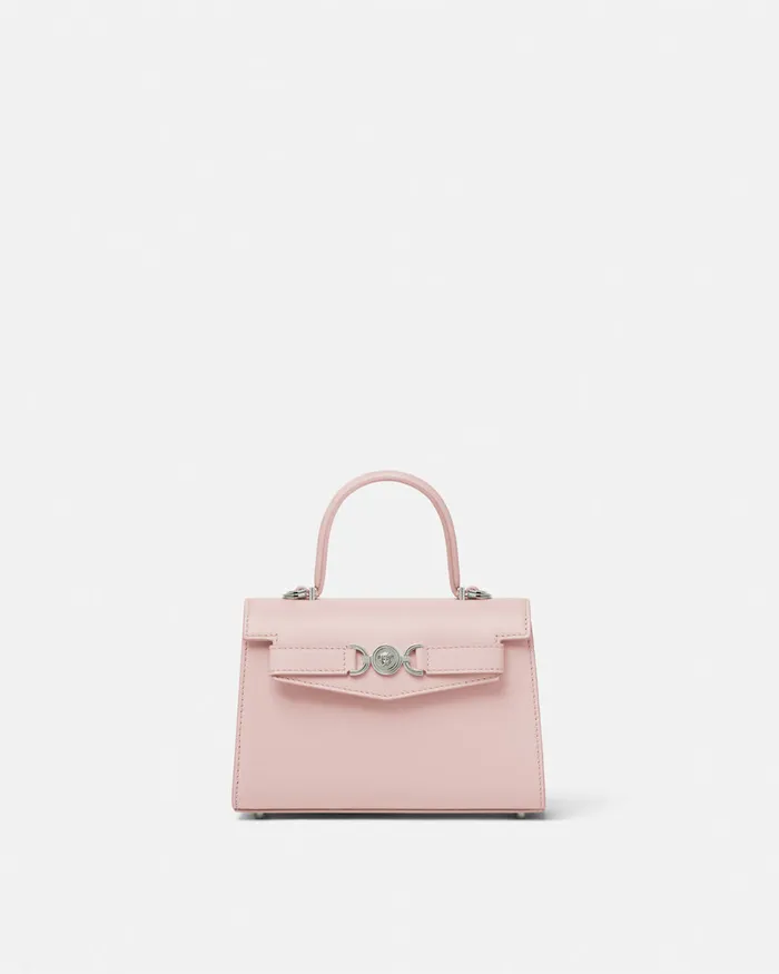 Versace Top Handle Women Medusa 03995 Small Handbag Light Pink