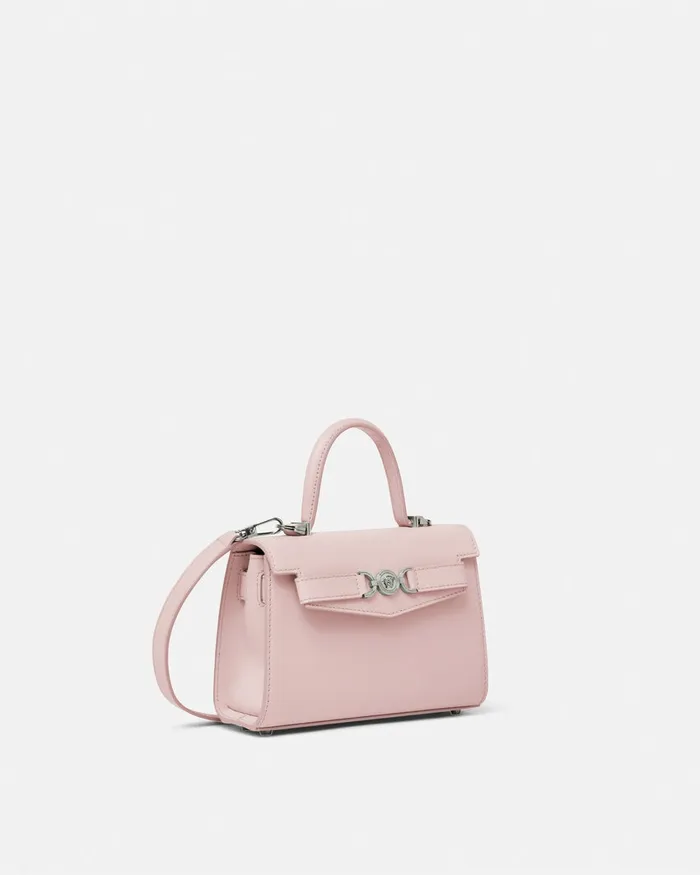 Versace Top Handle Women Medusa 03995 Small Handbag Light Pink
