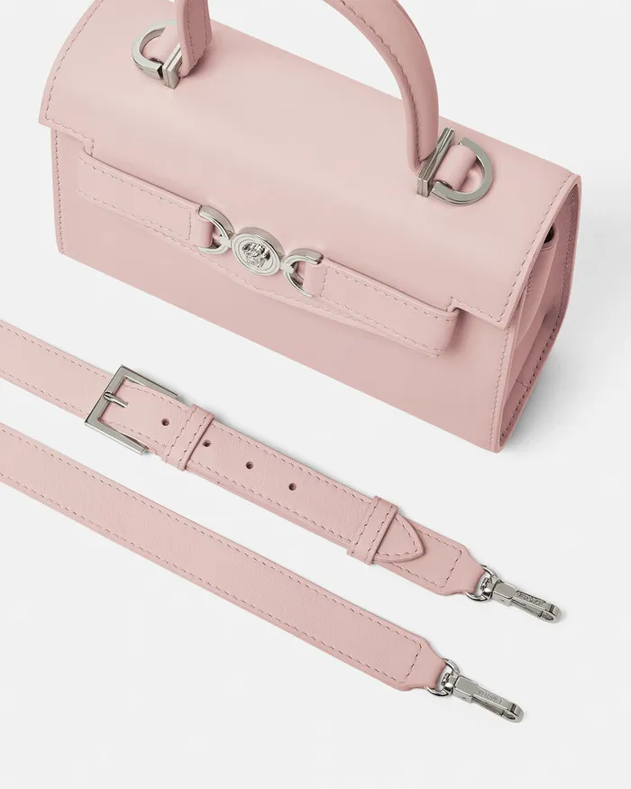 Versace Top Handle Women Medusa 03995 Small Handbag Light Pink