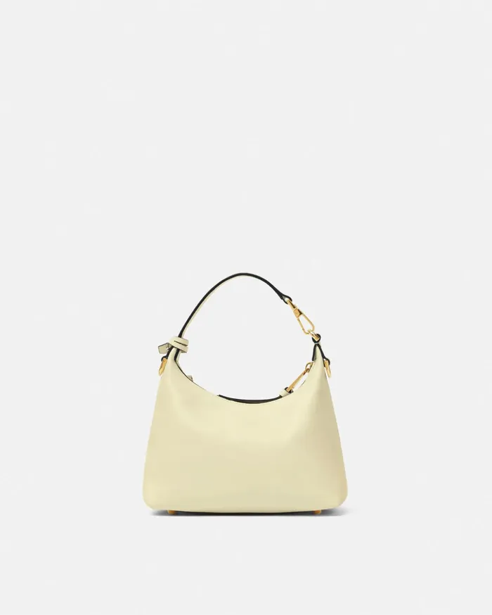 Versace Top Handle Women Tag Hobo Handbag Yellow