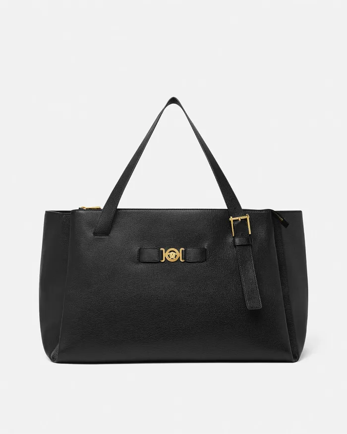 Versace Totes Men Medusa Biggie Maxi Tote Bag Blackgold