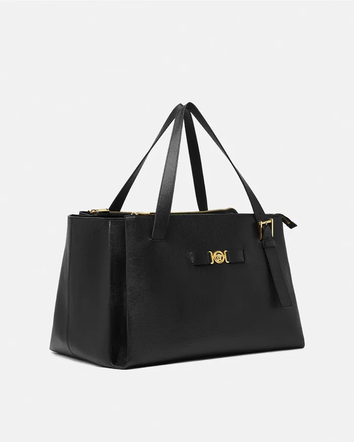 Versace Totes Men Medusa Biggie Maxi Tote Bag Blackgold