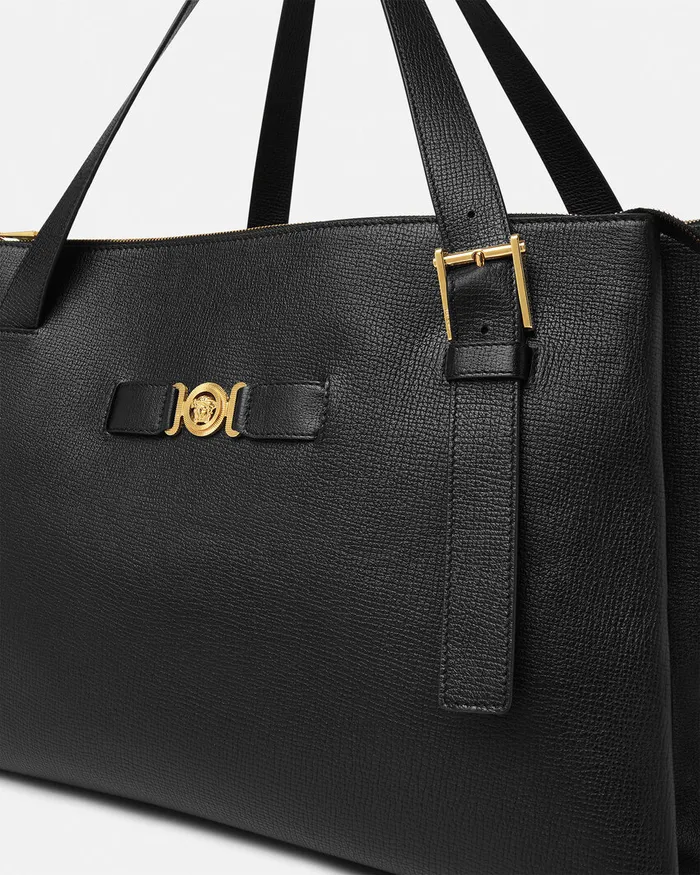 Versace Totes Men Medusa Biggie Maxi Tote Bag Blackgold
