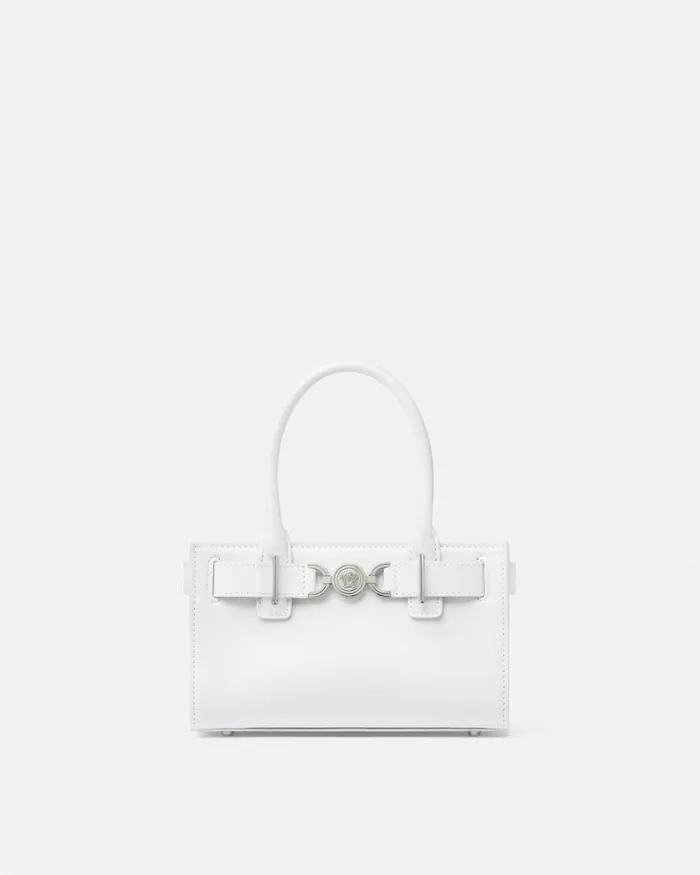 Versace Totes Women Medusa 03995 Small Tote Bag White