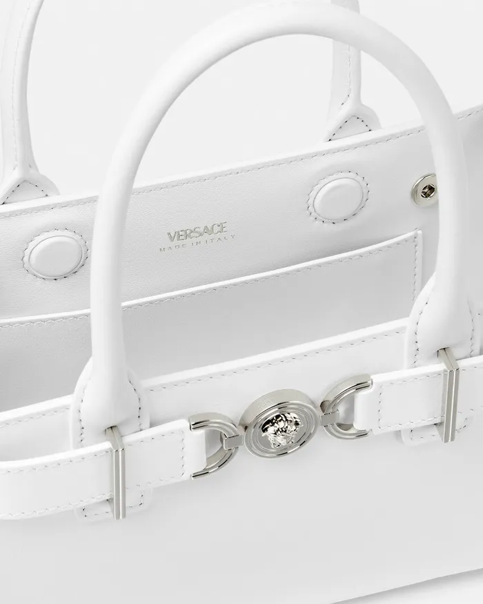 Versace Totes Women Medusa 03995 Small Tote Bag White