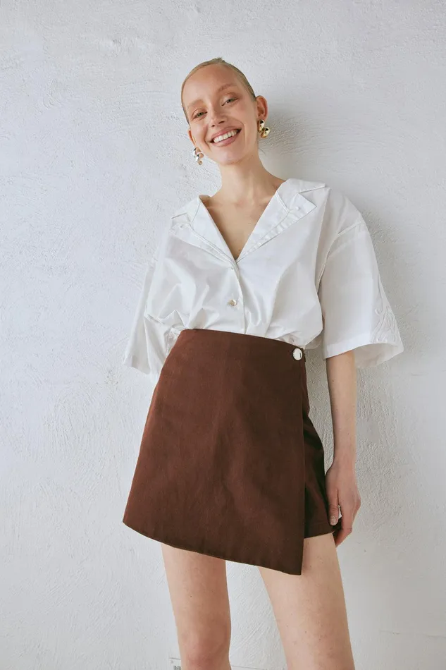 VRG GRL Cove Skort Chocolate Women Shorts