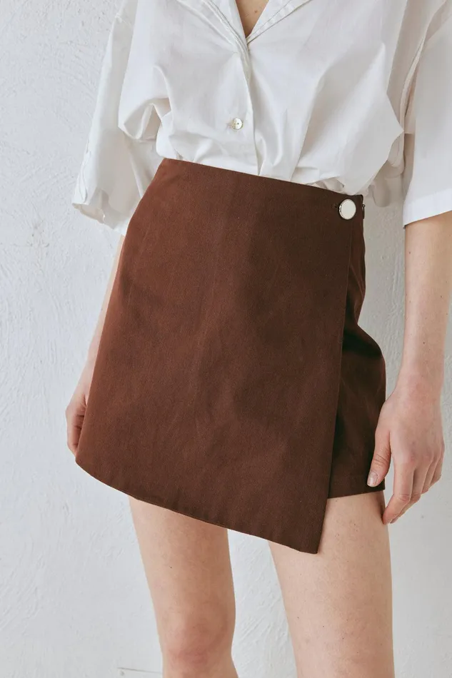 VRG GRL Cove Skort Chocolate Women Shorts VRG GRL Cove Skort Chocolate Women Shorts