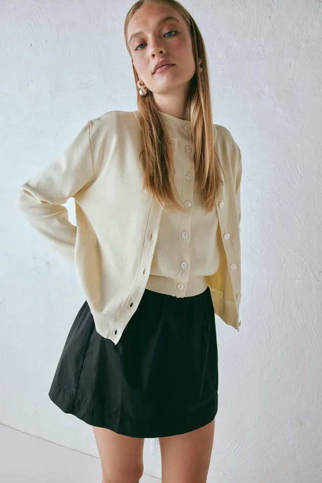 VRG GRL Evie Knit Cardigan Cream Women Cardigans VRG GRL Evie Knit Cardigan Cream Women Cardigans