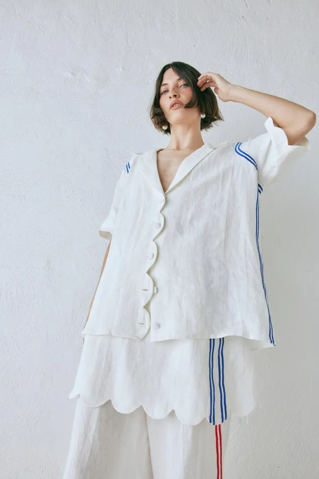 VRG GRL Gigi Linen Shirt Vienna Women Shirts VRG GRL Gigi Linen Shirt Vienna Women Shirts
