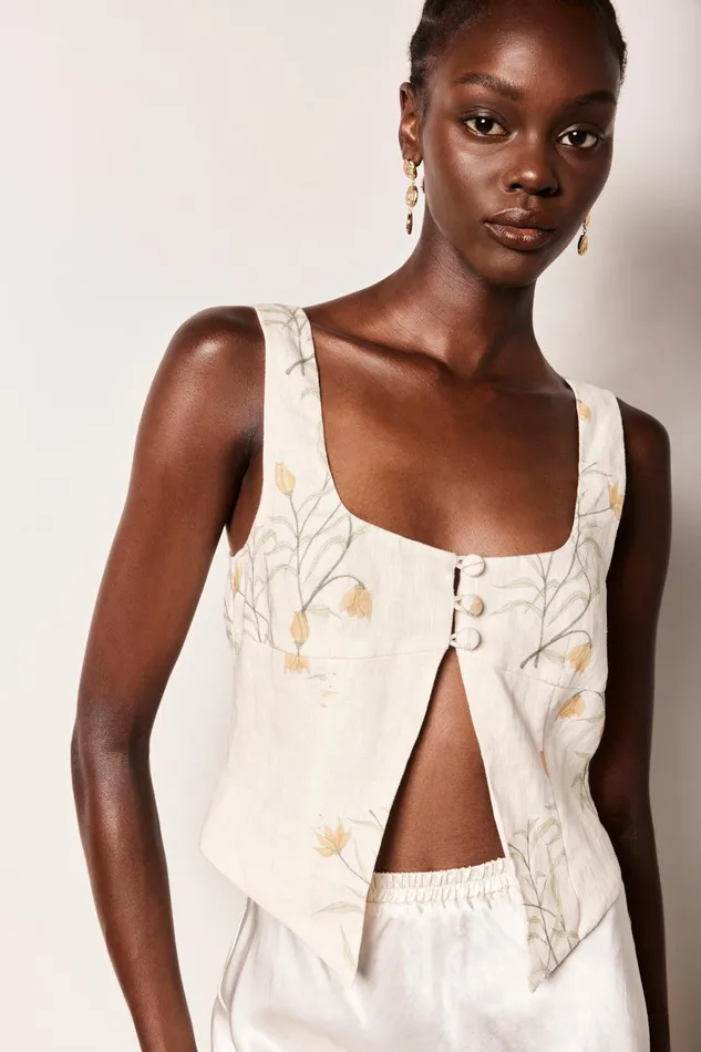 VRG GRL Ingrid Top Florette Women Sleeveless