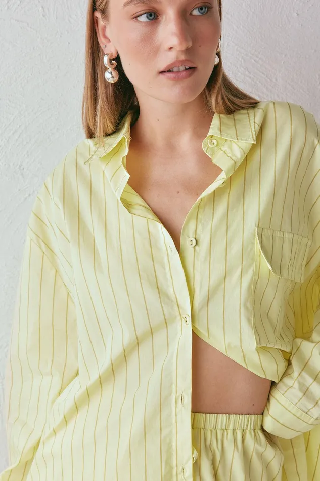VRG GRL June Shirt Citrus Women Long Sleeve VRG GRL June Shirt Citrus Women Long Sleeve