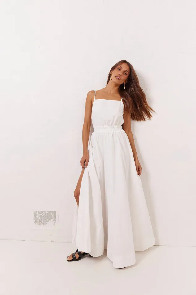 VRG GRL Lou Maxi Dress White Women MidiMaxi Dresses VRG GRL Lou Maxi Dress White Women MidiMaxi Dresses
