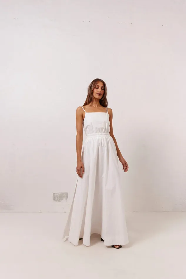 VRG GRL Lou Maxi Dress White Women MidiMaxi Dresses VRG GRL Lou Maxi Dress White Women MidiMaxi Dresses