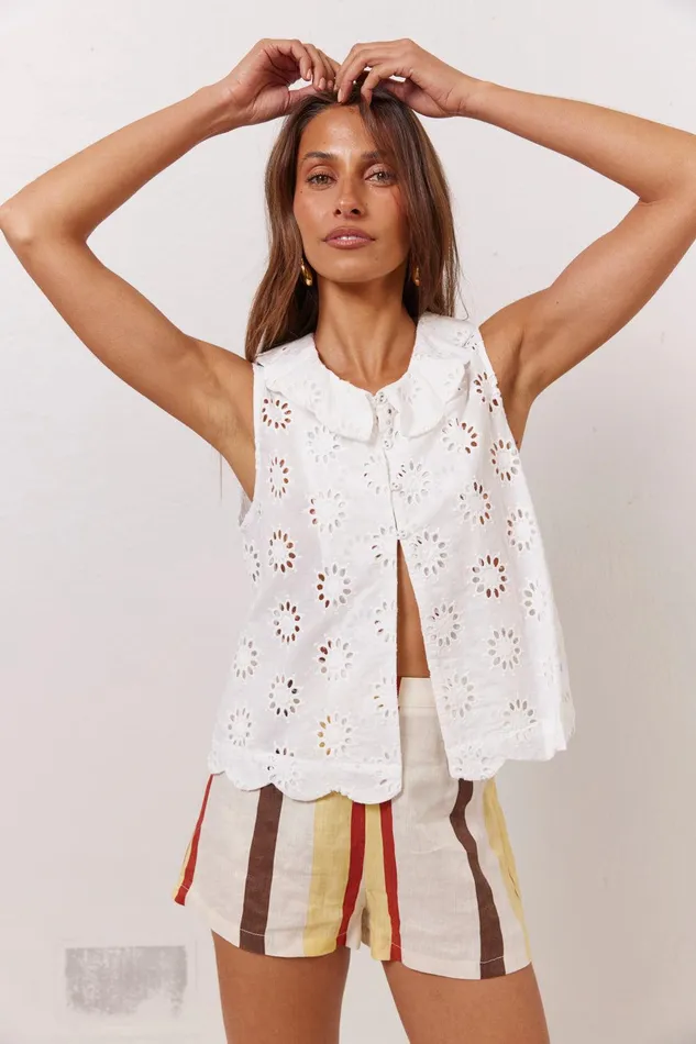VRG GRL Maisie Top Anglaise Women Sets