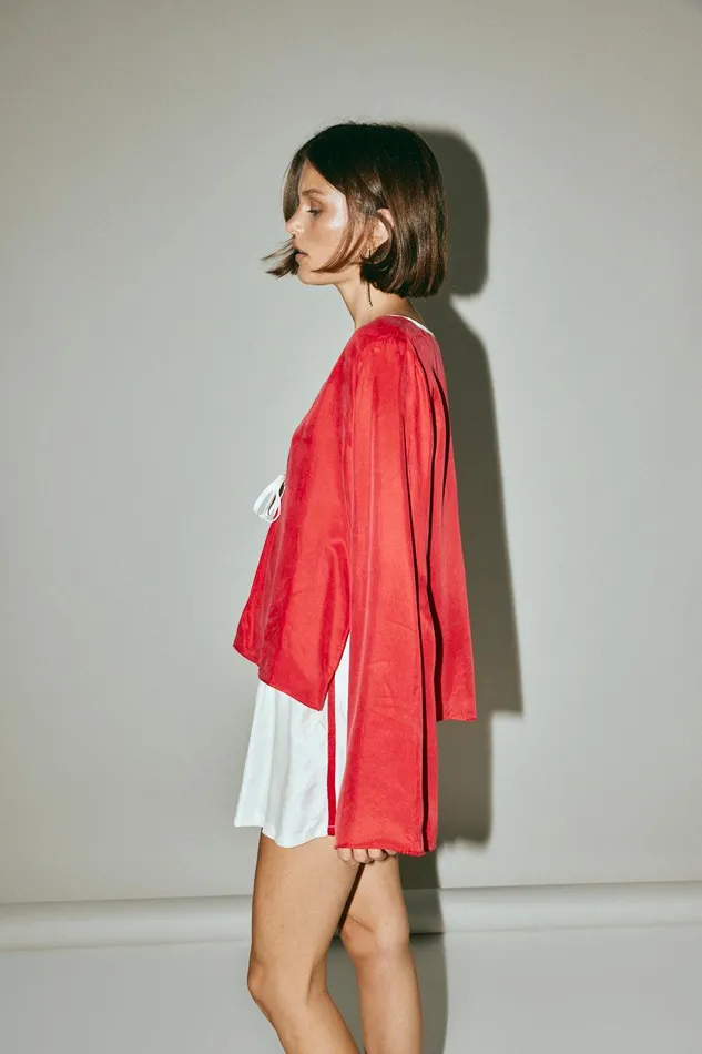 VRG GRL Moonscapes Top Chilli Women Long Sleeve VRG GRL Moonscapes Top Chilli Women Long Sleeve