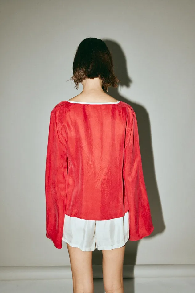 VRG GRL Moonscapes Top Chilli Women Long Sleeve VRG GRL Moonscapes Top Chilli Women Long Sleeve