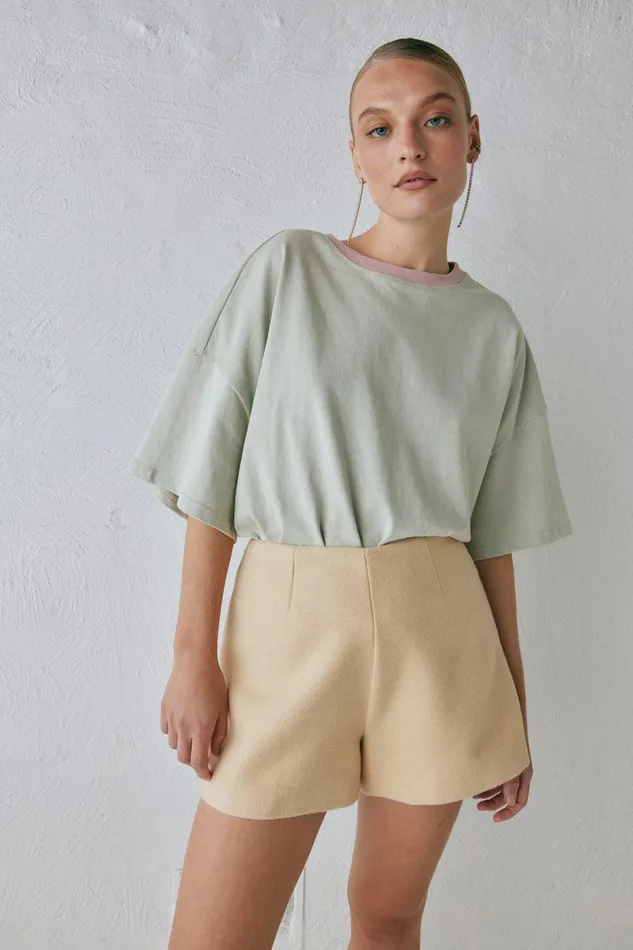 VRG GRL Nada Shorts Butter Women Sets VRG GRL Nada Shorts Butter Women Sets
