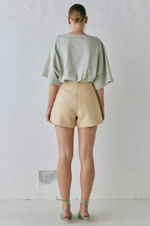 VRG GRL Nada Shorts Butter Women Sets VRG GRL Nada Shorts Butter Women Sets