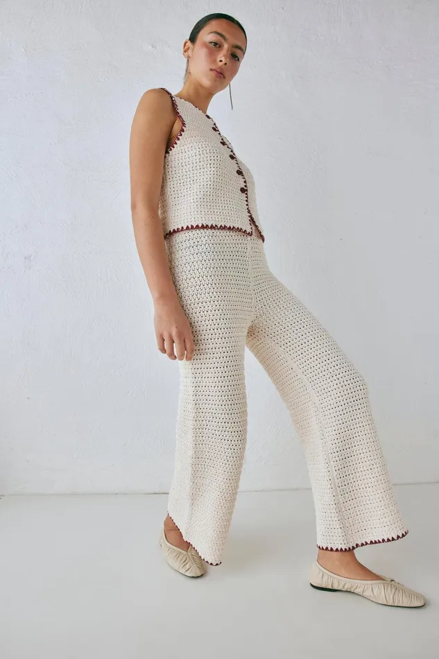 VRG GRL Stella Knit Pants Cream Women Sets VRG GRL Stella Knit Pants Cream Women Sets