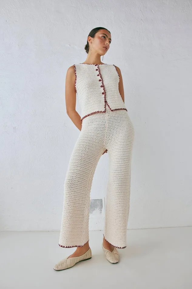 VRG GRL Stella Knit Pants Cream Women Sets VRG GRL Stella Knit Pants Cream Women Sets