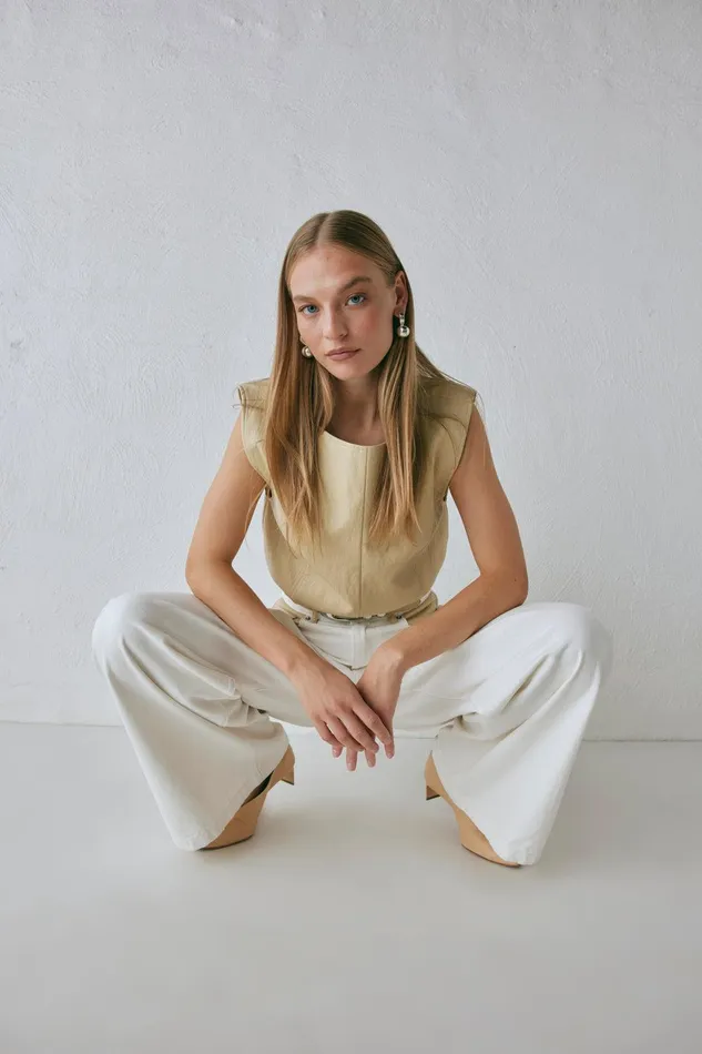 VRG GRL Sutton Denim Jeans White Women Pants VRG GRL Sutton Denim Jeans White Women Pants