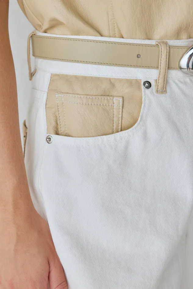 VRG GRL Sutton Denim Jeans White Women Sets VRG GRL Sutton Denim Jeans White Women Sets