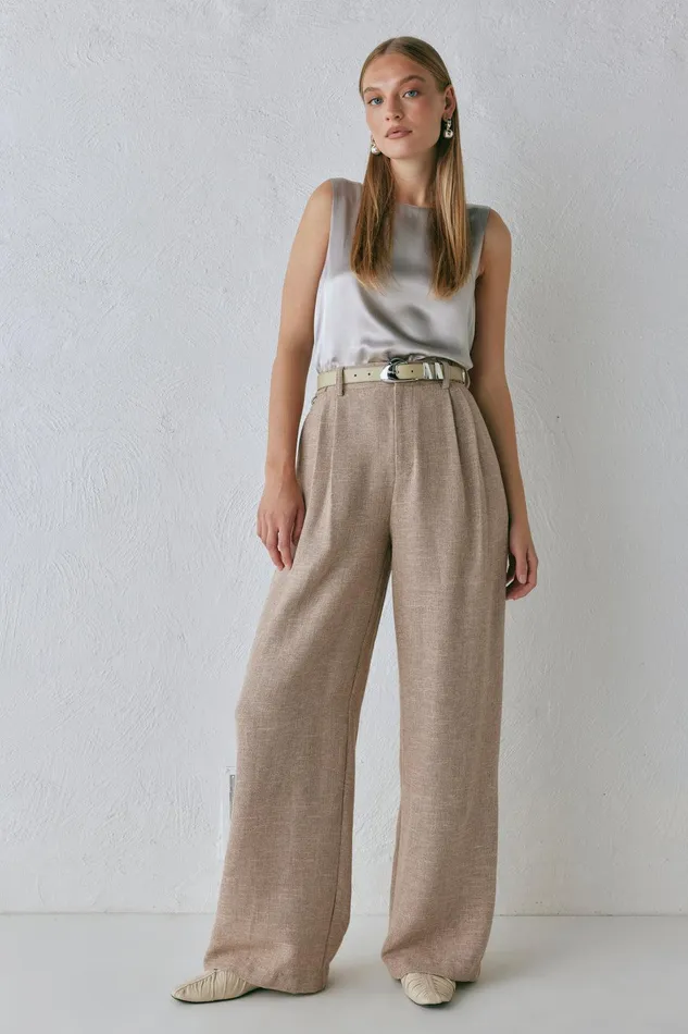 VRG GRL Taite Pants Natural Women Pants VRG GRL Taite Pants Natural Women Pants