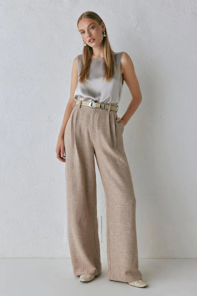 VRG GRL Taite Pants Natural Women Pants VRG GRL Taite Pants Natural Women Pants