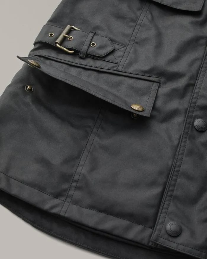 Waxed Jackets Men Belstaff Crosby Motorcycle Jacket Black Waxed Jackets Men Belstaff Crosby Motorcycle Jacket Black