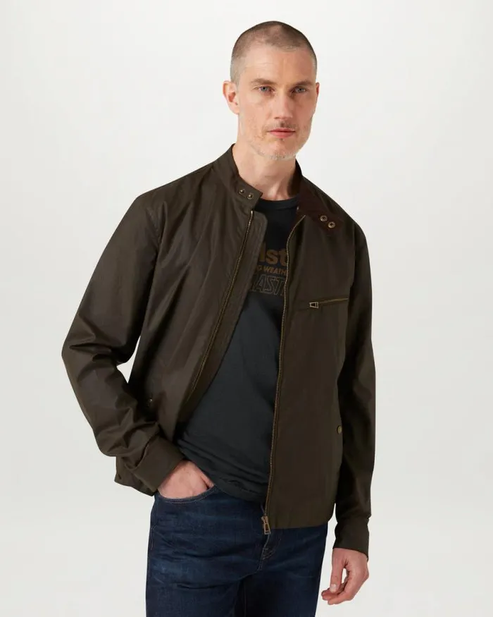 Waxed Jackets Men Belstaff Walkham Jacket Faded Olive Waxed Jackets Men Belstaff Walkham Jacket Faded Olive