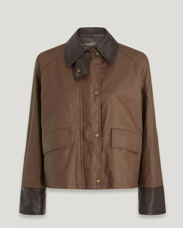 Waxed Jackets Women Belstaff Iris Jacket Bronze Brown